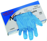 4 Mil Blue Powder Free Nitrile Gloves - Size Small (box of 100 gloves) - Eagle Tool & Supply