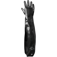 Chemical resistant neoprene fully coated shoulder length grommet black smooth finish/large - Eagle Tool & Supply