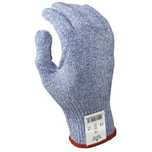 Cut resistant 10-gauge seamless wire free knit HPPE blue/white ambidextrous ANSI CUT LEVEL 5/large - Eagle Tool & Supply