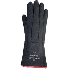 Insulated non woven heat resistant 14″ long black proprietary textured coating intermittent heat up to 500 degree F/small - Eagle Tool & Supply