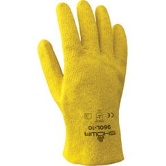 General purpose PVC fully coated yellow seam-free liner slip-on/medium - Eagle Tool & Supply