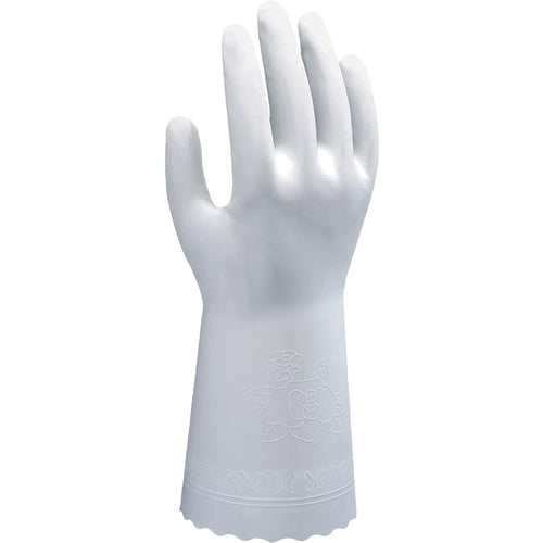 Clean packed PVC unsupported 12 mil embossed grip white extra large - Eagle Tool & Supply