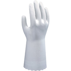Clean packed PVC unsupported 12 mil embossed grip white large - Eagle Tool & Supply