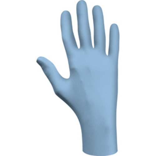 ‎Disposable powder-free low-modulus 100%-nitrile 9-1/2″ 4-mil rolled cuff blue/extra large - Eagle Tool & Supply