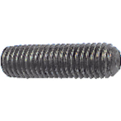 M4-0.70 × 10 mm - Black Finish Heat Treated Alloy Steel - Socket Set Screws - Cup Point - Eagle Tool & Supply