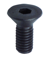 M10- 1.50 x 20mm_- Black Finish Heat Treated Alloy Steel - Cap Screws - Flat Head - Eagle Tool & Supply