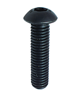 M3 - .50 x 6 - Black Finish Heat Treated Alloy Steel - Cap Screws - Button Head - Eagle Tool & Supply