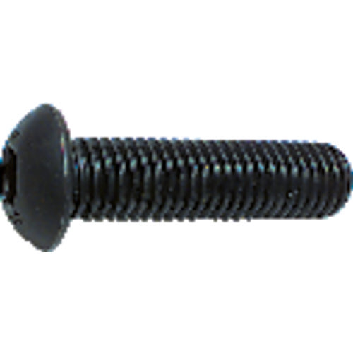 M4-0.70 × 8 mm - Black Finish Heat Treated Alloy Steel - Cap Screws - Button Head - Eagle Tool & Supply