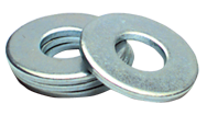 1 Bolt Size - Zinc Plated Carbon Steel - Flat Washer - Eagle Tool & Supply