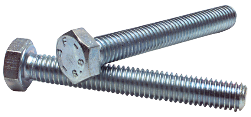 M10 - 1.50 x 30 - Zinc Plated Heat Treated Alloy Steel - Cap Screws - Hex - Eagle Tool & Supply