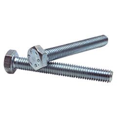 M8-1.25 × 50 mm - Zinc Plated Heat Treated Alloy Steel - Cap Screws - Hex - Eagle Tool & Supply