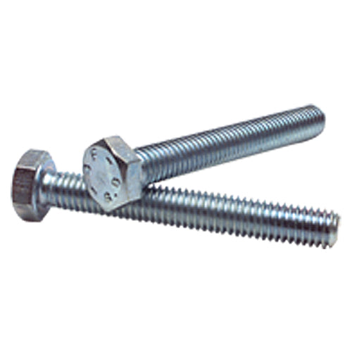M8-1.25 × 25 mm - Zinc Plated Heat Treated Alloy Steel - Cap Screws - Hex - Eagle Tool & Supply