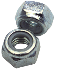 M16-2.0 - Zinc / Bright - Nylon Insert Stop Nut - Eagle Tool & Supply