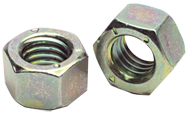 9/16-18 - Zinc / Yellow / Bright - Finished Hex Nut - Eagle Tool & Supply