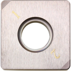 SNGA 432 KBN05M, 1/32″ Corner Radius, 3/16″ Thick, 1/2″ Inscribed Circle, MEGACOAT, 90 Degree Square, Turning Indexable Insert