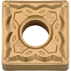 SNMG 432 PQ CA025P, 1/32″ Corner Radius, 3/16″ Thick, 1/2″ Inscribed Circle, TiCl2O3/TiN, 90 Degree Square, Turning Indexable Insert
