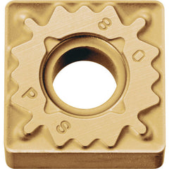 SNMG 434 PS CA025P, 1/16″ Corner Radius, 3/16″ Thick, 1/2″ Inscribed Circle, TiCl2O3/TiN, 90 Degree Square, Turning Indexable Insert