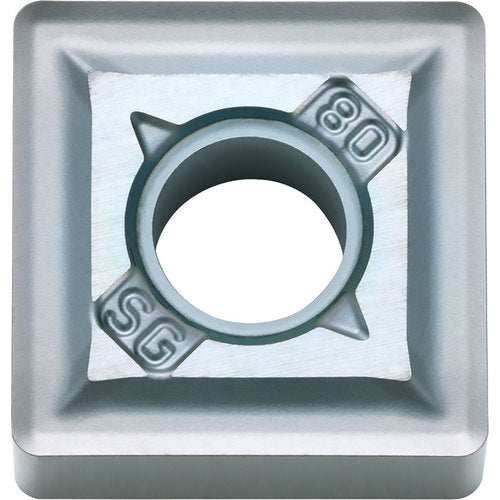SNMG 433 SG PR005S, 3/64″ Corner Radius, 3/16″ Thick, 1/2″ Inscribed Circle, MEGACOAT HARD, 90 Degree Square, Turning Indexable Insert