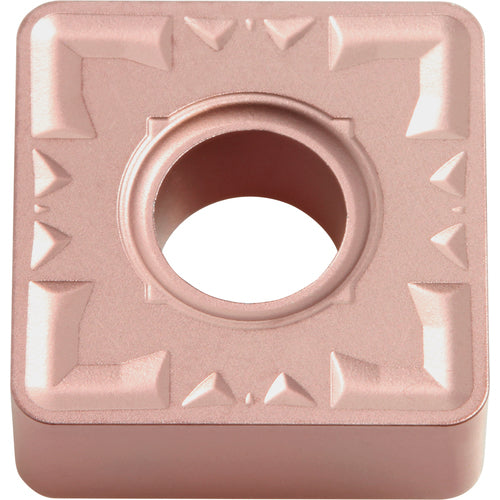 SNMG 432 ZS CA310, 1/32″ Corner Radius, 3/16″ Thick, 1/2″ Inscribed Circle, TiCnulll2O3/Ti, Square, Turning Indexable Insert - Exact Industrial Supply