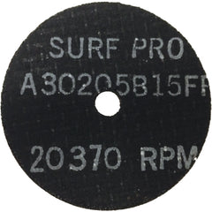 3″ × 1/2″ × 3/8″ -Aluminum Oxide 30G Type 1 Grinding Wheel - Eagle Tool & Supply