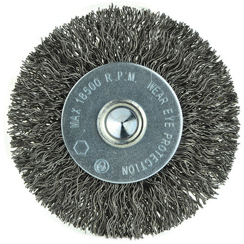 ‎3″ Diameter-1/4″ Shank-0.014″ Wire - Cup Brush - Eagle Tool & Supply