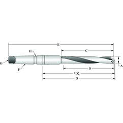 25010H-3IS45 T-A® Spade Blade Holder - Helical Flute- Series 1 - Eagle Tool & Supply