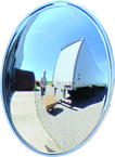 26" Dia. 3/4 Dome Mirror For Outside Corner- Polycarbonate - Eagle Tool & Supply