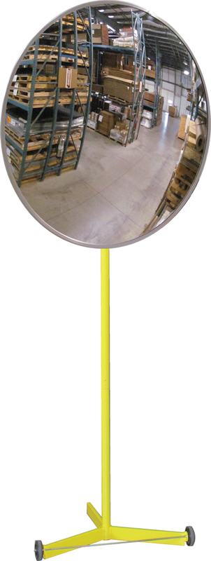 18" Convex Mirror With Portable Stand - Eagle Tool & Supply