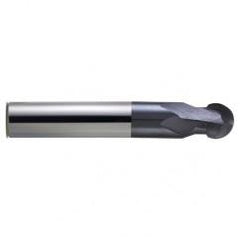 1/2" Dia. - 3" OAL - nACo CBD-Spher Ball Nose HP End Mill-2 FL - Eagle Tool & Supply