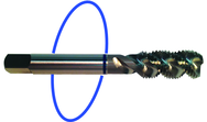 M18 x 1.50 Dia. - D6 - 4 FL - Std Spiral Flute Tap - Blue Ring - Eagle Tool & Supply
