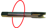 M10 x 1.5 Dia. - D6 - 3 FL - Std Spiral Point Tap - Red Ring - Eagle Tool & Supply