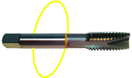 M20 x 2.5 Dia. - D6 - 3 FL - Std Spiral Point Tap - Yellow Ring - Eagle Tool & Supply