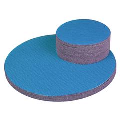 24" x No Hole - 36 Grit - Sanding PSA Disc - Blue Zirc Alumina-Cloth - Eagle Tool & Supply