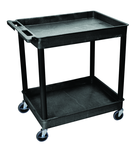 Utility Cart 2 Tub Shelves - 32" x 24" x 37-1/4" - Eagle Tool & Supply