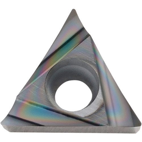 TCGT 221 A3 PDL025, 1/64″ Corner Radius, 1/8″ Thick, 1/4″ Inscribed Circle, C, 60 Degree Triangle, Turning Indexable Insert