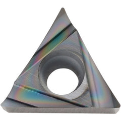 TCGT 221 A3 PDL025, 1/64″ Corner Radius, 1/8″ Thick, 1/4″ Inscribed Circle, C, 60 Degree Triangle, Turning Indexable Insert