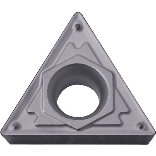 TCMT 18151 HQ PV7025, 1/64″ Corner Radius, 3/32″ Thick, 7/32″ Inscribed Circle, TiCN (MEGACOAT), Triangle, Turning Indexable Insert