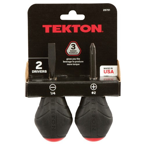 2 Piece Stubby Screwdriver Set - Eagle Tool & Supply