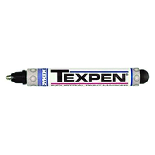 Texpen Medium Marker - Stainless Steel Ball Tip - Black - Eagle Tool & Supply