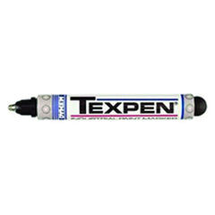Texpen Medium Marker - Stainless Steel Ball Tip - Black - Eagle Tool & Supply