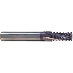 0.6 × 4 × 0.9 × 45 mm 2 Flute Square End Carbide End Mill-Plain Shank - Exact Industrial Supply