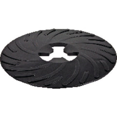 3M Disc Pad Face Plate Ribbed 81733 5″ Hard Black - Eagle Tool & Supply