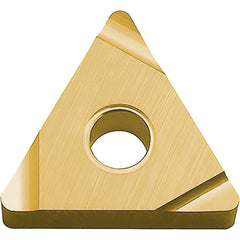 TNEG 3305 SSF PV730, 0.008″ Corner Radius, 3/16″ Thick, 3/8″ Inscribed Circle, TiAlN/TiN, 60 Degree Triangle, Turning Indexable Insert