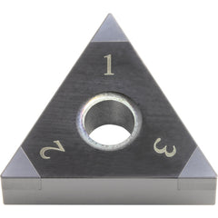 TNGA 333 KBN35M, 3/64″ Corner Radius, 3/16″ Thick, 3/8″ Inscribed Circle, MEGACOAT, 60 Degree Triangle, Turning Indexable Insert