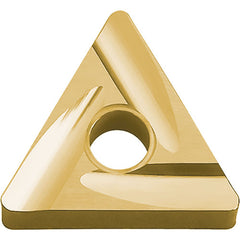 TNGG 331 25R PV730, 1/64″ Corner Radius, 3/16″ Thick, 3/8″ Inscribed Circle, TiAlN/TiN, 60 Degree Triangle, Turning Indexable Insert