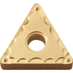 TNMG 232 GP PV720, 1/32″ Corner Radius, 3/16″ Thick, 1/4″ Inscribed Circle, TiCN (MEGACOAT NANO), Triangle, Turning Indexable Insert - Exact Industrial Supply