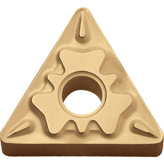 TNMG 331 HQ CCX, 1/64″ Corner Radius, 3/16″ Thick, 3/8″ Inscribed Circle,  TiCl2O3/Tin, 60 Degree Triangle, Turning Indexable Insert