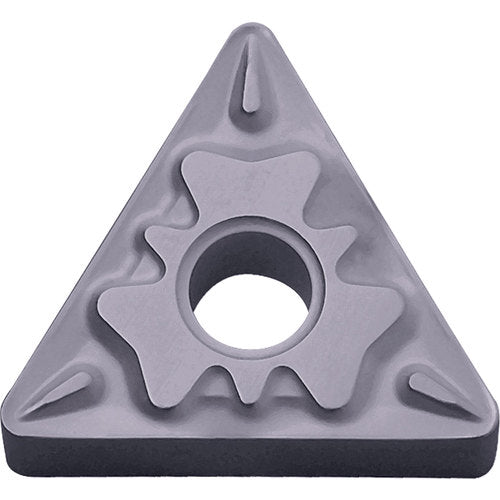 TNMG 332 HQ PV7025, 1/32″ Corner Radius, 3/16″ Thick, 3/8″ Inscribed Circle, TiCN (MEGACOAT), Triangle, Turning Indexable Insert - Exact Industrial Supply