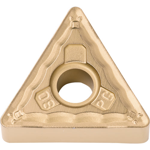 TNMG 333 PG CA525, 3/64″ Corner Radius, 3/16″ Thick, 3/8″ Inscribed Circle, TiCnulll2O3/TiN, Triangle, Turning Indexable Insert - Exact Industrial Supply