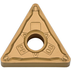 TNMG 331 PP PV7010, 1/64″ Corner Radius, 3/16″ Thick, 3/8″ Inscribed Circle, TiCN (MEGACOAT), Triangle, Turning Indexable Insert - Exact Industrial Supply